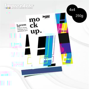 Impressão Couchê 250g bopp A3 4x4 Frente e verso   