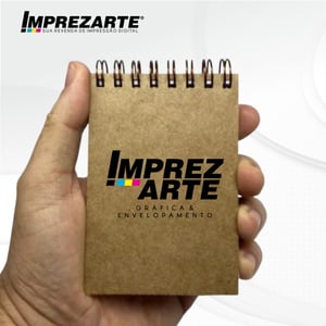 Bloco anotações wire-o capa couche 250g miolo sulfite 75g sem impressão 96 folhas 10x14cm 4/0  wire-o 