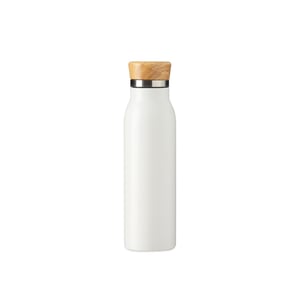 Garrafa Térmica 600ml tampa em bambu