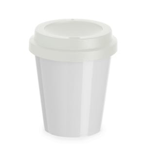 Copo Plástico Tampa Bucks 300ml Plástico 300 ml Copo Branco/ Tampa a escolher   
