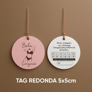 TAG REDONDA 5x5cm PAPEL 240g 5x5cm    