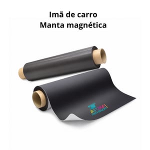 IMÃ DE CARRO Manta 0,08 mm   Adesivo  
