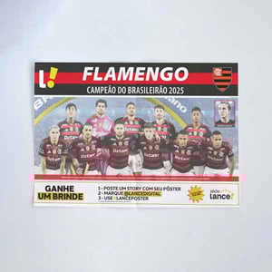 Revista Posters Lance! - Flamengo Campeão do Brasileirão & Copa Libertadores 2025