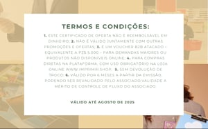 Cartão VOUCHER Crédito Pz$5.000,00