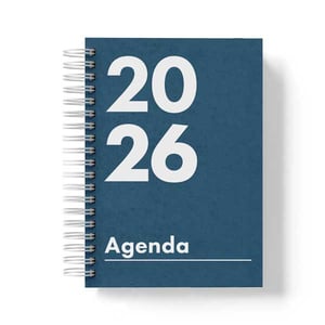 Agenda 2025 -  Personalizada Permanente - Espiral/Wire-o Capa dura Tamanho 15 x 21 cm Capa 4/0 - Miolo padrão com impressão Preto e Branco Laminação Encadernação Espiral ou Wire-o Material Produzido e Faturado por N.I.D.I. Ltda