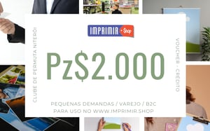 Cartão VOUCHER Crédito Pz$2.000,00