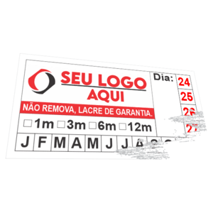 Lacre Casca de Ovo Pvc Destrutível \\\\\\\\\\\\\\\"casca de ovo\\\\\\\\\\\\\\\" Sob Medida 4x0  Corte Reto 