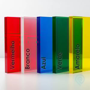 Corte a Laser - Acrílico Colorido