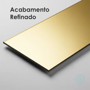 Corte a Laser - Acrílico Espelhado Dourado