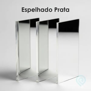 Corte a Laser - Acrílico Espelhado Prata