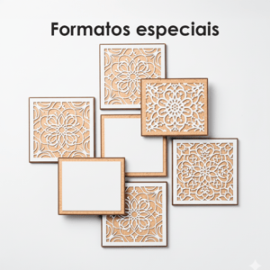 Corte a Laser - Chapa de MDF Branco
