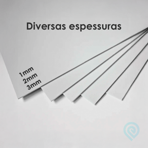 Corte a Laser - Chapa de PS (Poliestireno) Branco