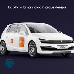 IMÃ PARA CARRO - RETANGULAR/QUADRADO