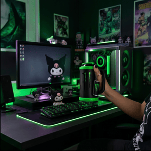 Porta Lata Copo Monster Com Tampa Especial Impressão 3D Várias Cores