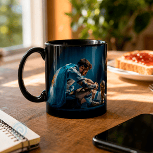 Caneca Preta Lionel Messi Campeão do Mundo