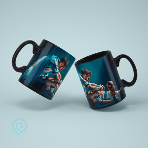 Caneca Preta Lionel Messi Campeão do Mundo