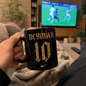 Caneca Preta Neymar Jr. Copa do Mundo