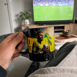 Caneca Preta Neymar Jr. Copa do Mundo