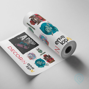 Rolo Metro Linear - DTF Têxtil Poliamida Poliamida 29cm de largura Impressão Colorida  Somente Impressão na folha Personalizado com a sua arte e/ou logotipo