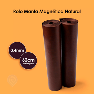 ROLO MANTA MAGNÉTICA NATURAL - 62cm x 0,4mm Manta Magnética Natural 1 a 20 metros | 62cm de largura.    