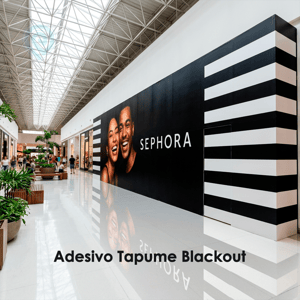 Adesivo para Tapume Blackout - Personalizado Vinil Adesivo Preço por M² Impressão Colorida [SOLVENTE] Laminação opcional (para proteção extra contra arranhões e vandalismo)  