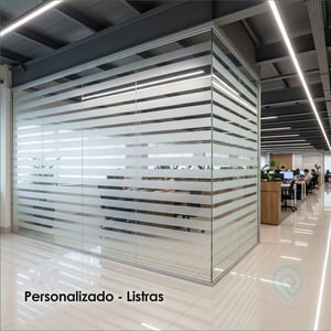 Adesivo para Divisórias Persoanlizado - Jateado Listras Adesivo Vinil Preço por M² Vinil Jateado