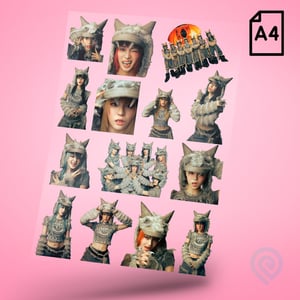 Cartela A4 DTF UV/TÊXTIL – KPOP XG DTF UV ou DTF Têxtil Cartela A4 - 21 x 29 cm    Cartela DTF KPOP XG