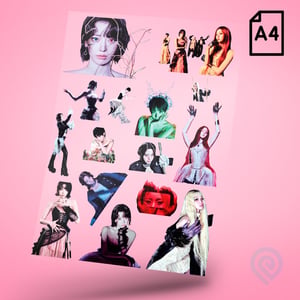 Cartela A4 DTF UV/TÊXTIL – KPOP LE SSERAFIM DTF UV ou DTF Têxtil Cartela A4 - 21 x 29 cm    Cartela DTF KPOP LE SSERAFIM
