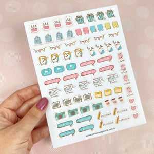 Cartela de Adesivos 30x35 cm      30 - 5x5 cm / 20 - 6x6 cm / 16 - 7x7 cm - para outros tamanhos, consultar