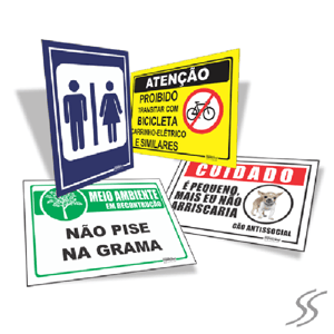 Placa em PVC      