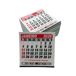 Calendário com ímã      