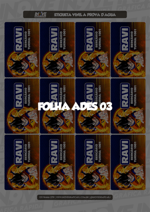 Etiqueta Escolar Vinil