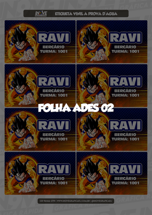 Etiqueta Escolar Vinil