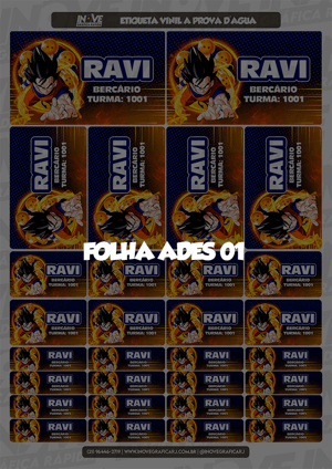 Etiqueta Escolar Vinil