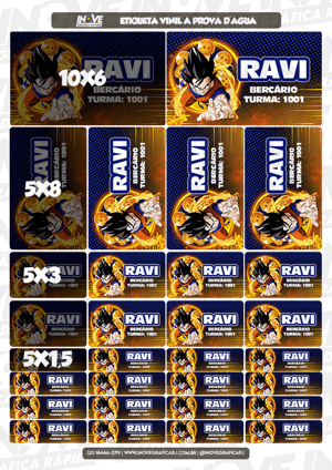 Etiqueta Escolar Vinil