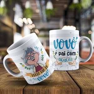 Caneca Branca Porcelana Personalizada