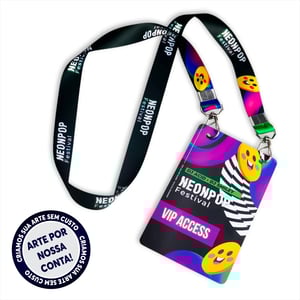 Credenciais Premium + Cordão personalizado