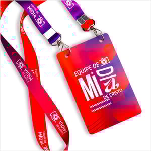 Credenciais Premium + Cordão personalizado