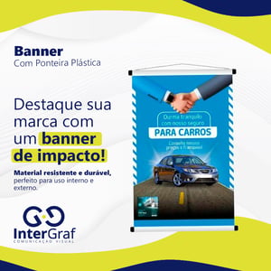 Banner com Ponteira Plástica