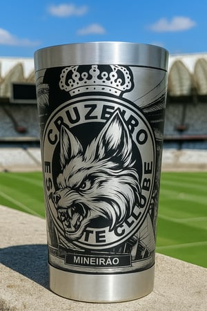 Copo Térmico Cruzeiro Gravação 360º INOX  Gravação a Laser  Gravação 360 graus 