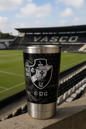 Copo Térmico Vasco Gravação 360º INOX  Gravação a Laser  Gravação 360 graus 