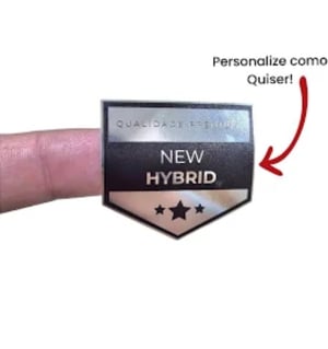 Adesivo prata metalizado bopp