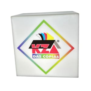 Cubo luminoso de acrílico Acrilico cristal 3mm 13x13x8cm Gravação laser  Corte especial personalizado 