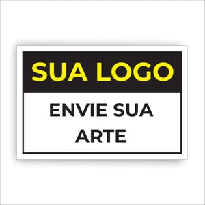 Placa M² Vinil Branco + PS 2mm Branco PS 1mm  4x0   Fita Dupla Face