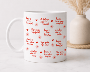 DTF UV 29x21CM FRASES FLORES CORAÇÃO