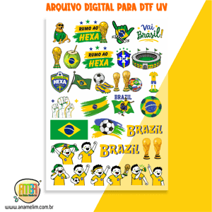 DTF UV 29X42 COPO AMERICANO COPA DO MUNDO