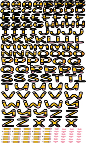 DTF UV 29X100 (1 MTR) ARTE ALFABETO PREFESSOR DTF UV 29X100CM (1 MTR)  VERNIZ  