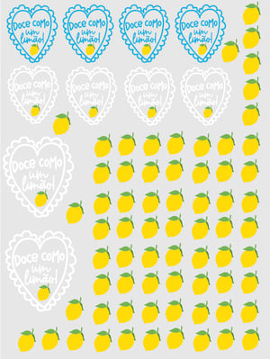 DTF UV 29X21 ARTE LIMÃO DTF UV 29X21 4x1 VERNIZ  