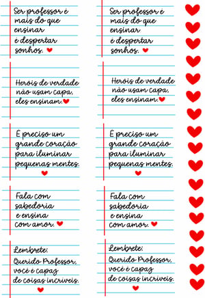 DTF UV 29X21 ARTE DIA DOS PROFESSORES DTF UV 29X21 4x4 VERNIZ  