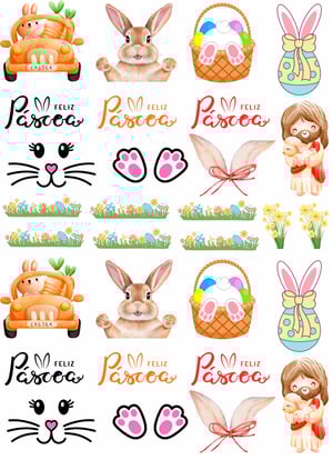 DTF UV 29X21 PASCOA DTF UV 29X21 4x1 VERNIZ  